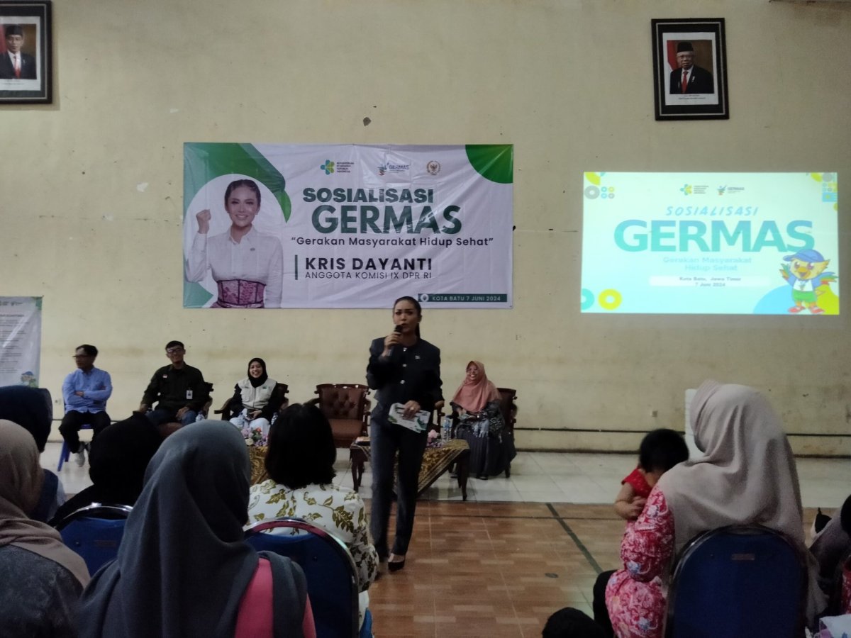 Dorong Masyarakat Kota Batu Hidup Sehat, Anggota Komisi lX DPR-RI Krisdayanti Gelar Sosialiasi GERMAS