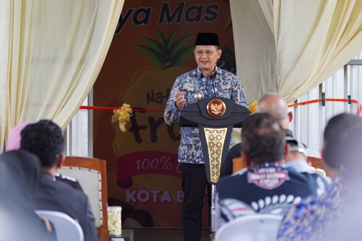 Pj. Wali Kota Batu Resmikan Launching Produk UMKM Pabrik UD Surya Mas