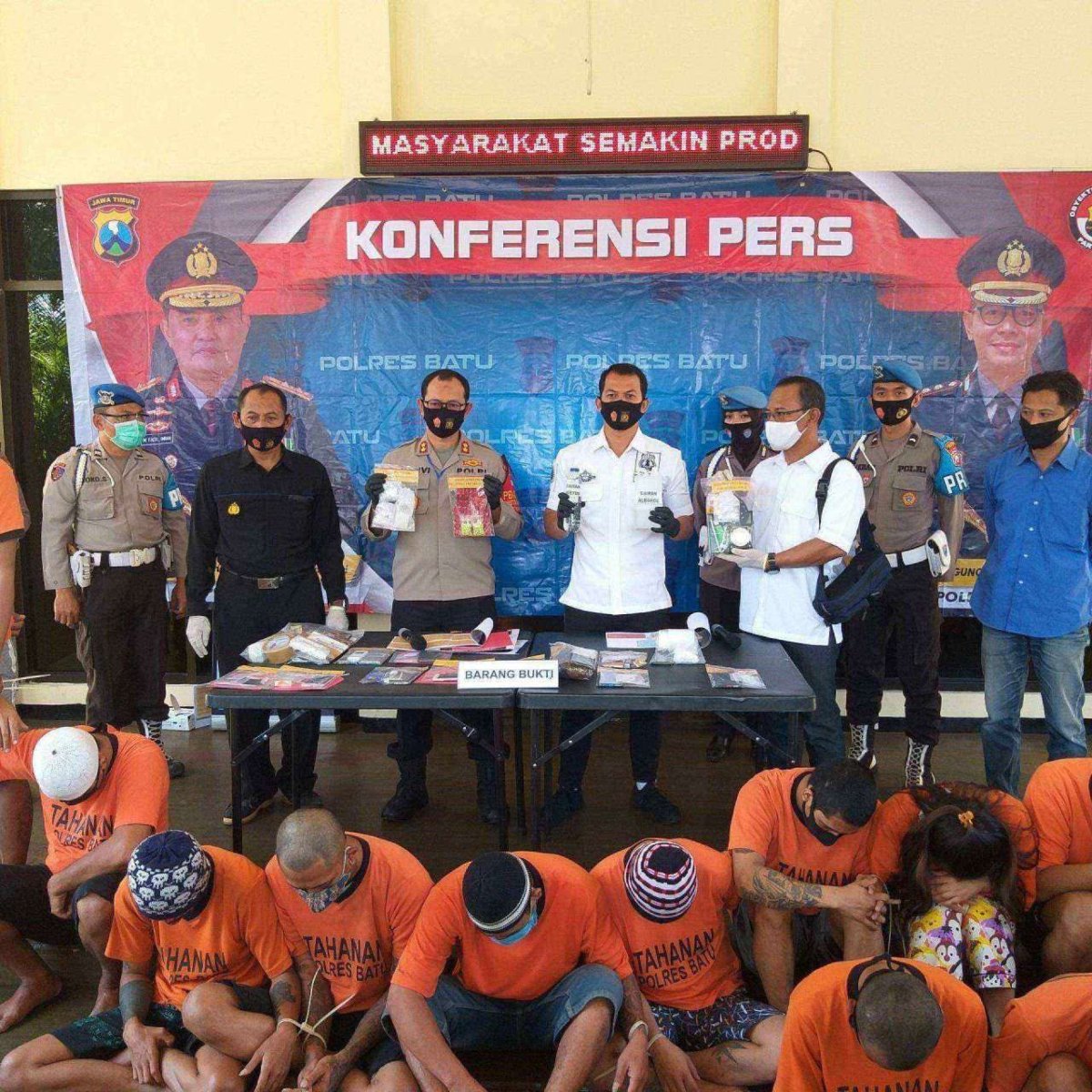 Terlibat Peredaran Narkoba, 18 Orang Ditangkap Polres Batu