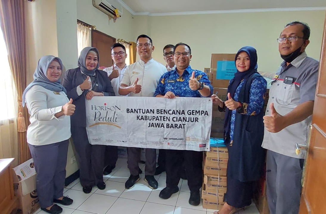 Bentuk Wujud Kepedulian Korban Gempa di Cianjur, MGM Horison Hotels Group Salurkan Bansos