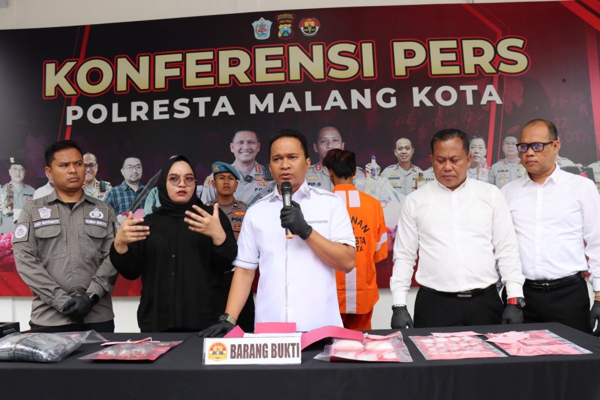 War On Drugs, Polresta Malang Kota Berhasil Sita 1,5 Kilogram dari Kurir Narkoba