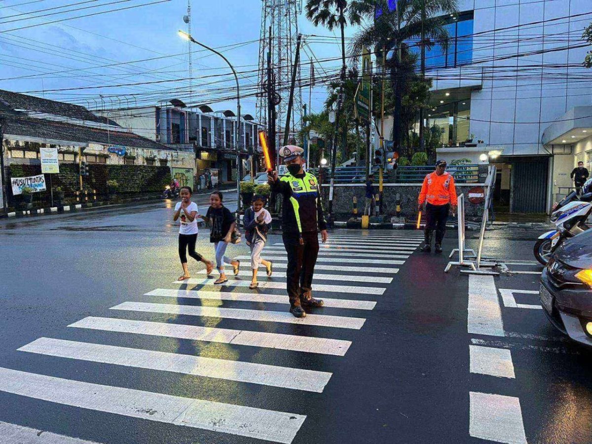 Berikan Rasa Aman Kepada Masyarakat, Sat Lantas Polres Batu Maksimalkan Giat Poros Sore