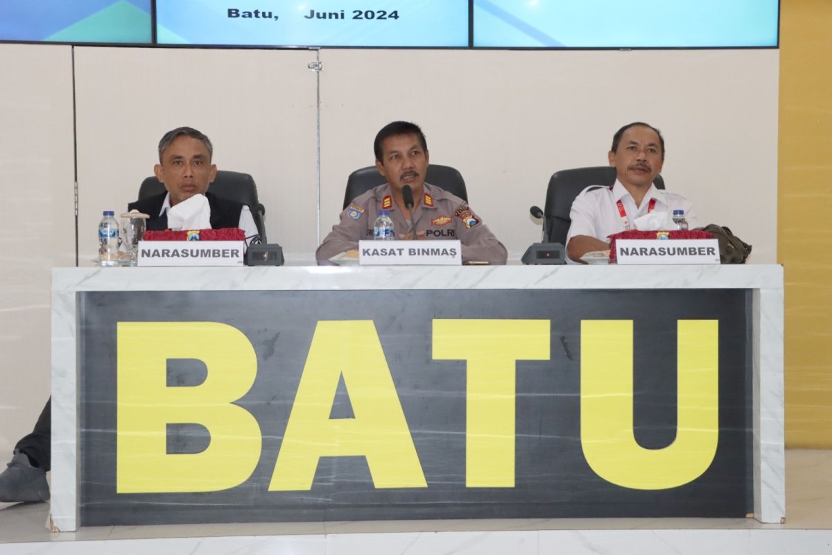 Tingkatkan Kemampuan, Satbinmas Polres Batu Gelar Latkatpuan Kasatkamling