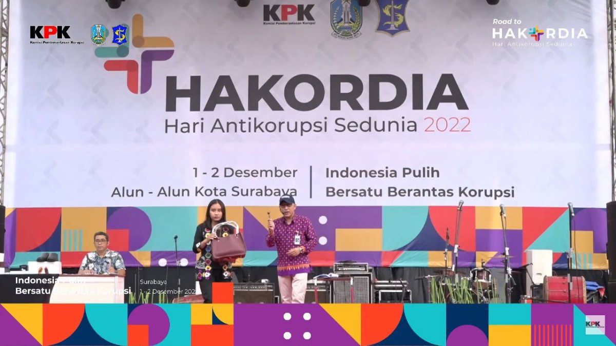 Usung Tema Indonesia Pulih Bersatu Berantas Korupsi, KPK Ajak Masyarakat Jadikan Lelang 14 Barang Eks Gratifikasi di Road to Hakordia Surabaya
