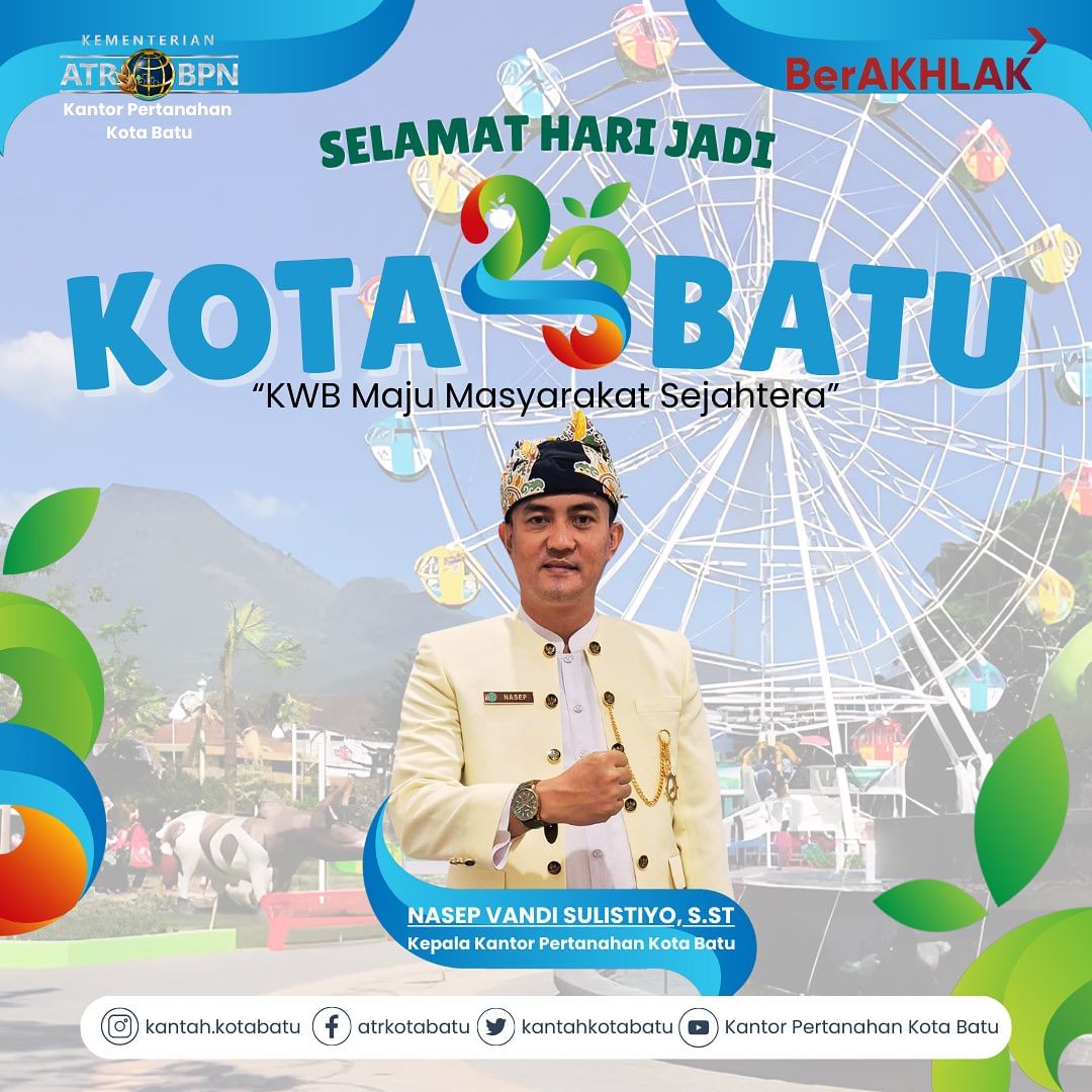 Iklan Ucapan Hari Jadi Kota Batu ke-23