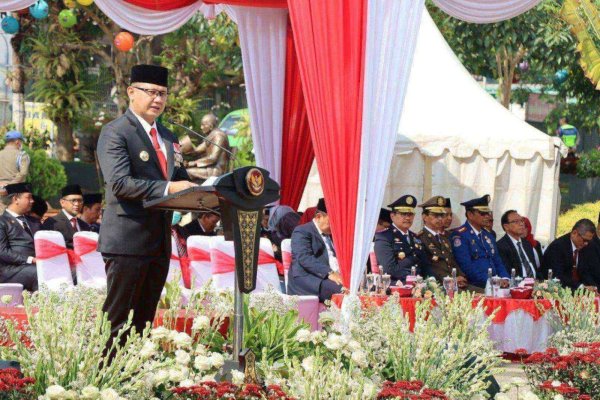 Pj. Wali Kota Batu Aries, Pimpin Upacara Peringatan Hari Pahlawan ke-78 Tahun 2023