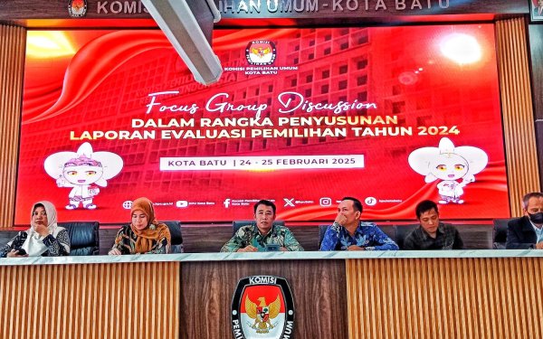 KPU Kota Batu Gelar FGD Penyusunan Laporan Evaluasi Pemilihan 2024
