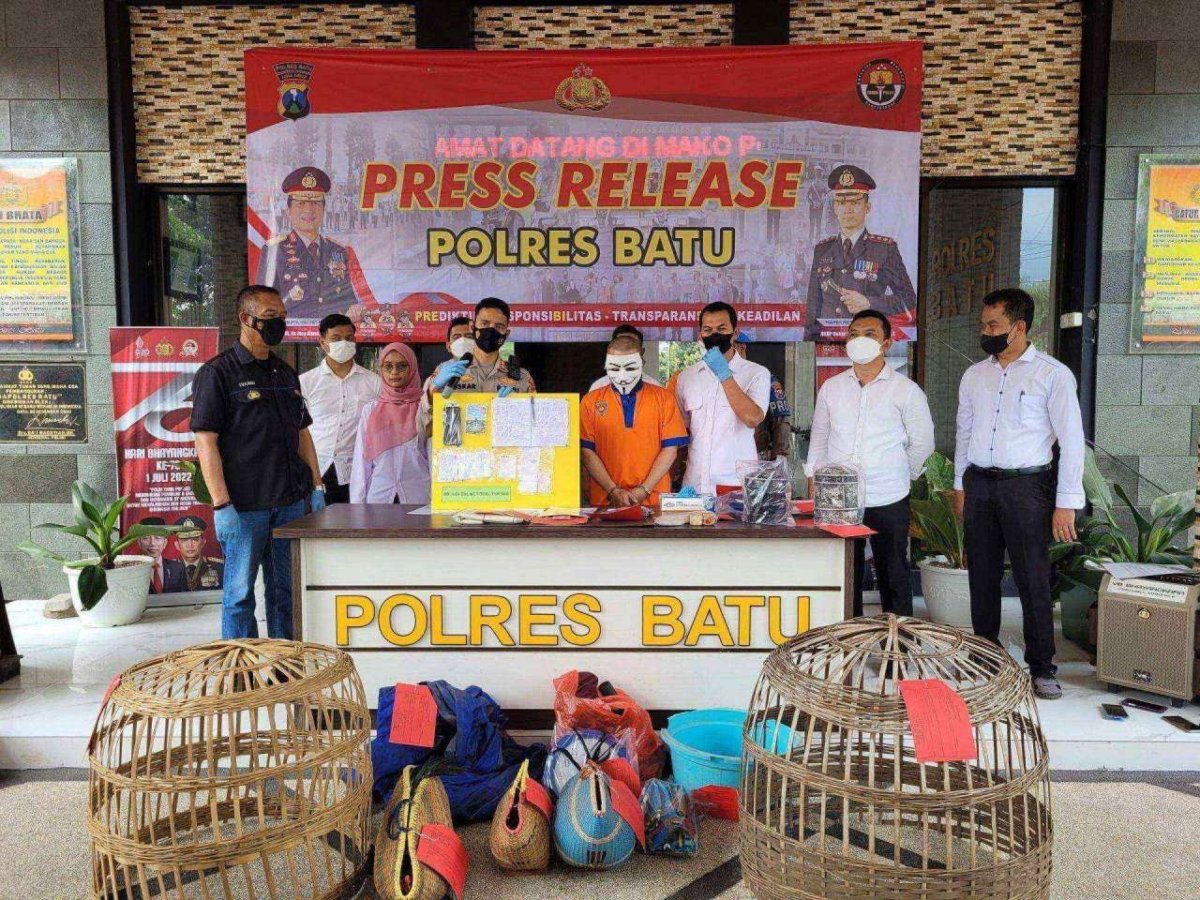 Polres Batu Berhasil Amankan Pelaku Judi Online