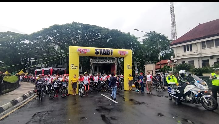 Gelar Fun Bike Bertajuk “Ngalam Bike-Bike Lah” Polresta Malang Kota bersama Jagger Pancal Community (JPC)