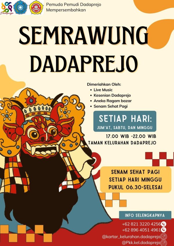 Tingkatkan Perekonomian Masyarakat, Pemerintah Kelurahan Dadaprejo Gandeng UMKM Gelar Semrawung Dadaprejo