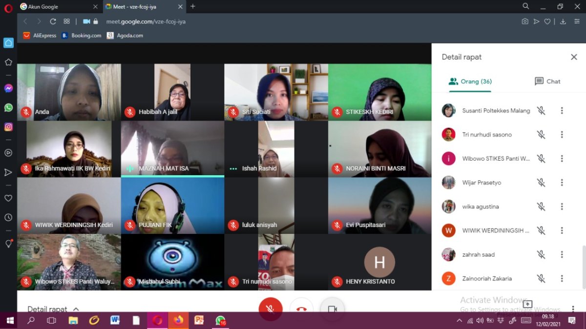 AIPTINAKES Jatim-MAHSA University Malaysia, Kolaborasi dengan Zoom Meeting