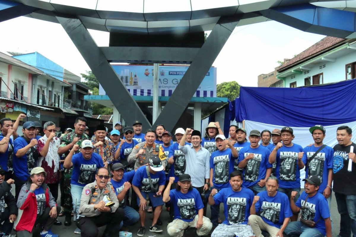 Gandeng Aremania, Polresta Malang Kota Gelar Lomba Mural