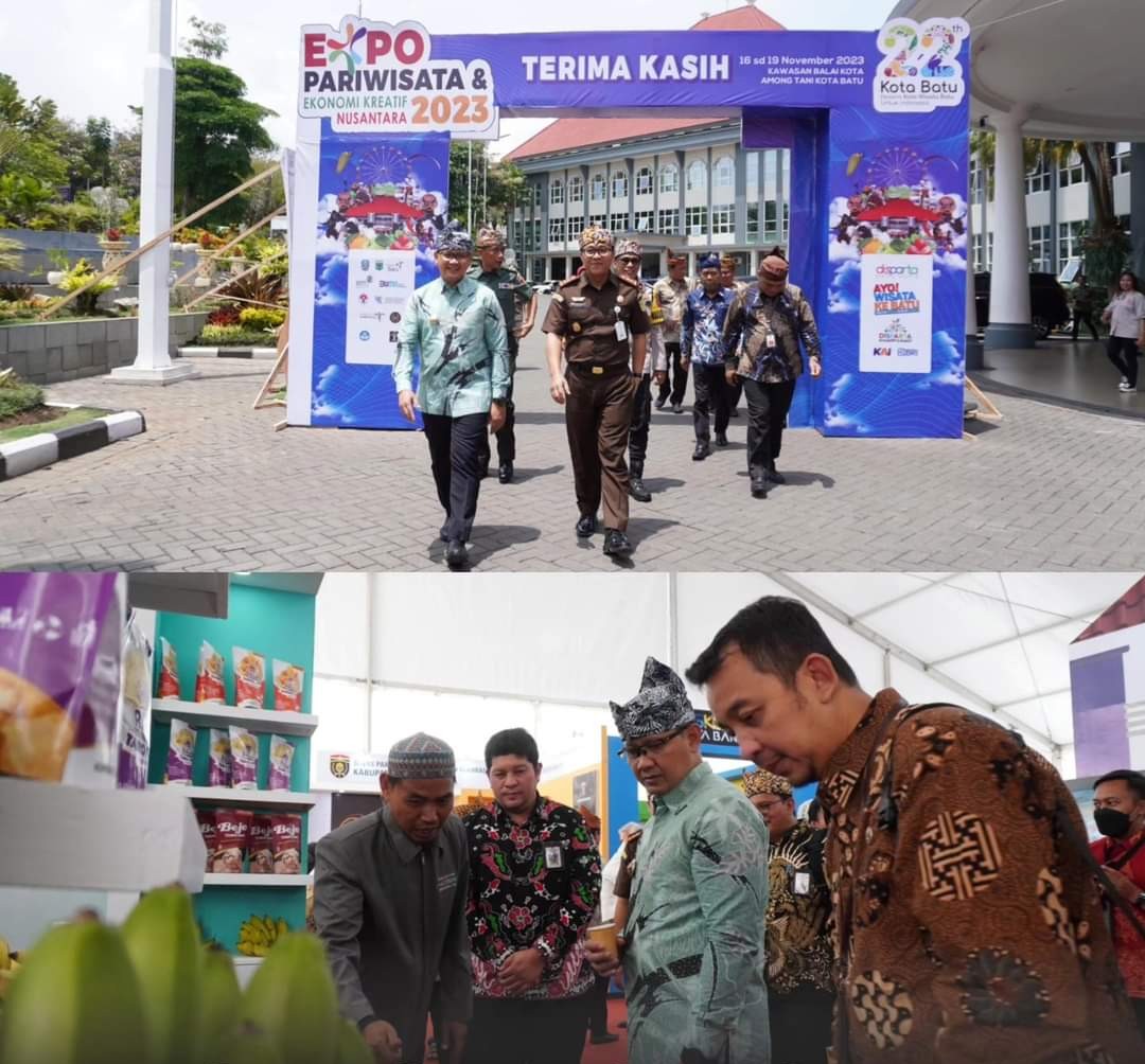 Pj. Wali Kota Batu Dr. Aries Buka Expo Pariwisata dan Ekonomi Kreatif #3, dengan Mengusung Tema The Ethnic Reborn