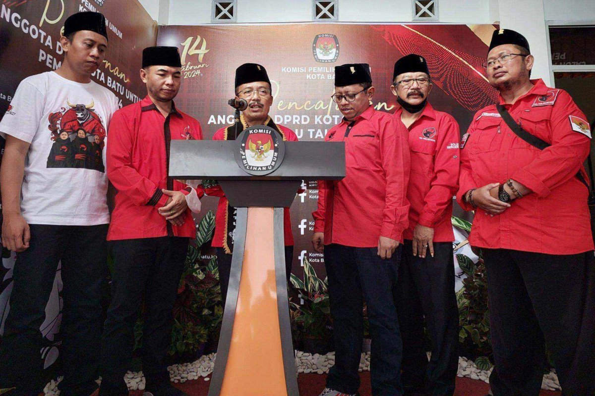 Berkas Dinyatakan Lengkap, 30 Bacaleg DPC PDI Perjuangan Kota Batu Optimis Menangkan Pileg dan Pilpres
