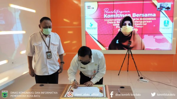 Pemkot Batu Tandatangani Komitmen Bersama Satu Data Indonesia