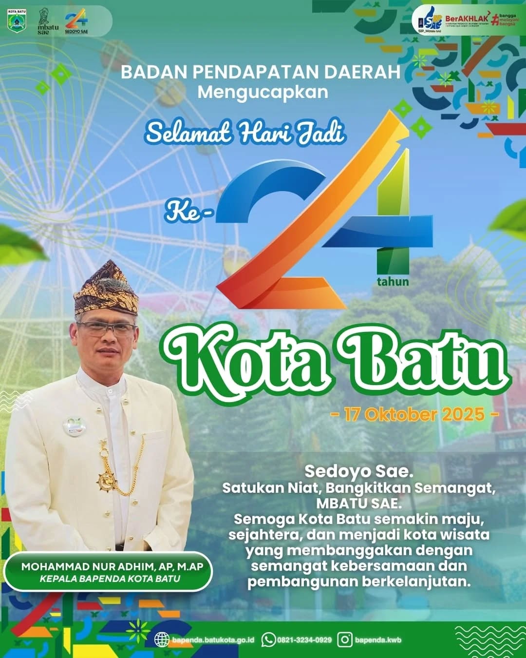 Iklan Ucapan Hari Jadi Kota Batu ke-24
