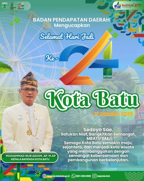 Iklan Ucapan Hari Jadi Kota Batu ke-24