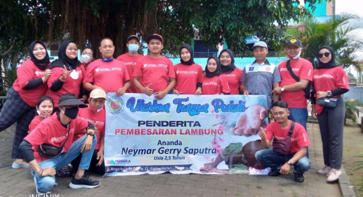 Kartar Gedog Wetan Turen Galang Donasi, Bantu Penderita Pembesaran Lambung