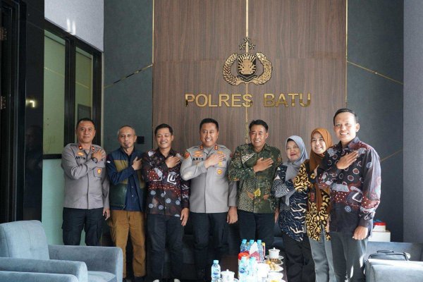 KPU Kota Batu Silaturahmi ke Polres Batu, Perkuat Sinergi Edukasi Demokrasi