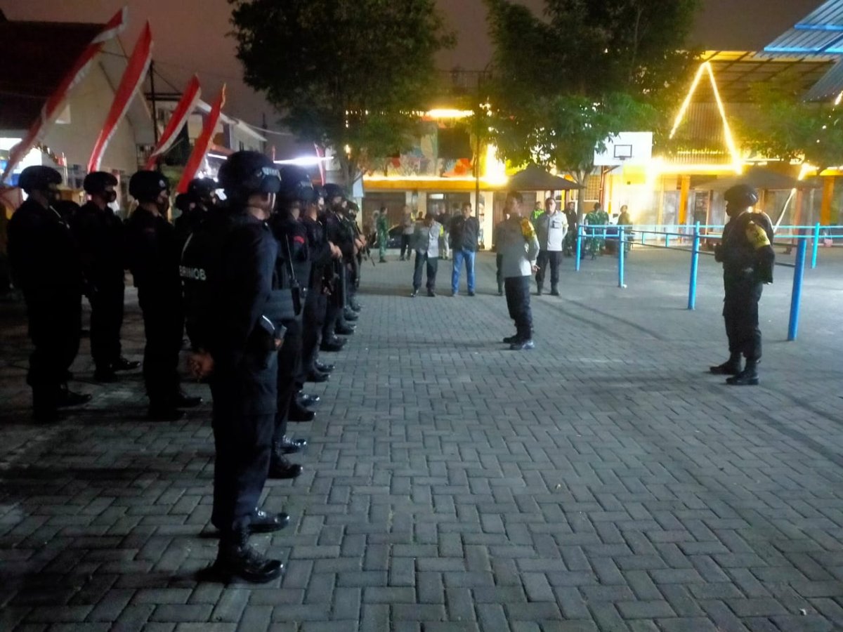 Jelang Pilkades, Polres Batu Gelar Patroli Gabungan Cipkon