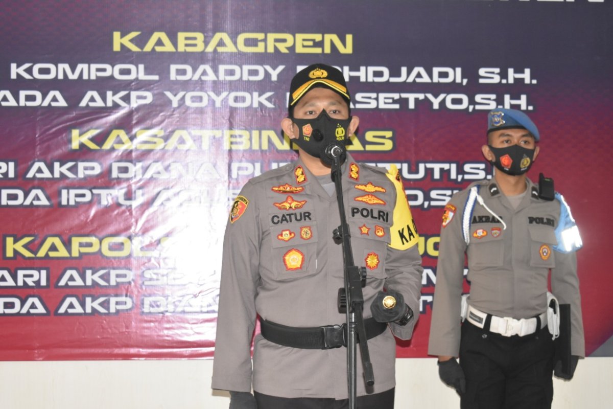 Kapolres Batu AKBP Catur Cahyono Wibowo, Pimpin Sertijab