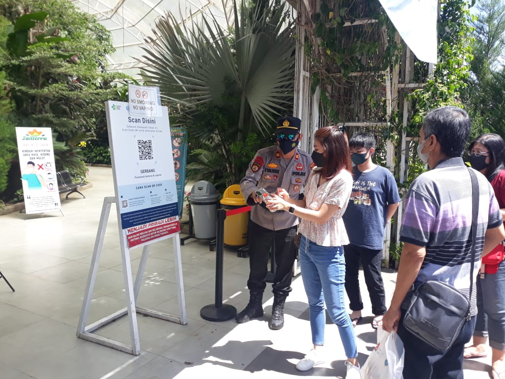 Persembit Penyebaran Covid-19, Polres Batu Perketat Prokes di Semua Kawasan Wisata