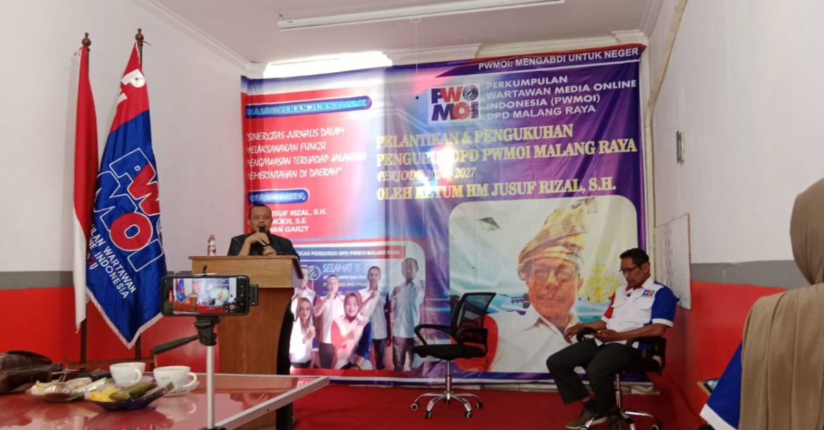 Ketum DPP PW MOI H. M. Jusuf Rizal, Lantik 12 Pengurus DPD PW MOI Malang Raya