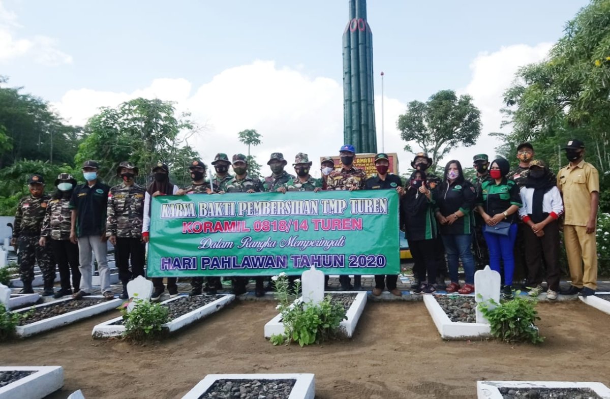 Kenang Jasa Pahlawan, Diadakan Karya Bhakti Pembersihan TMP Turen