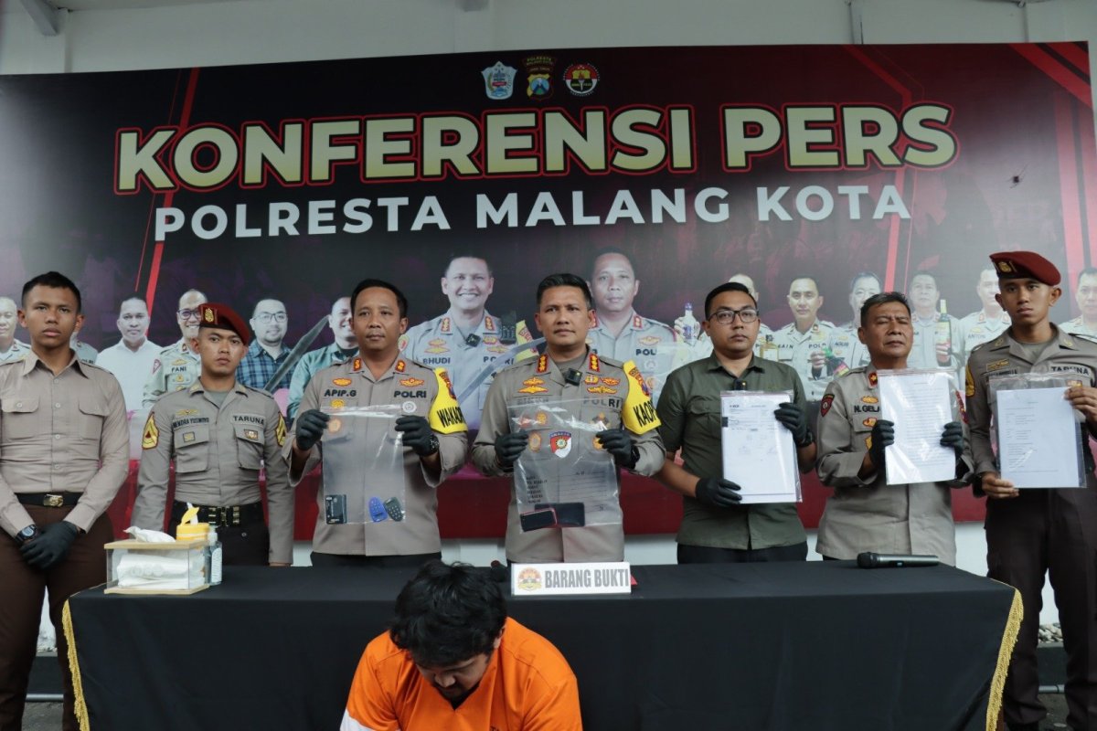 Polresta Malang Kota Berhasil Ringkus Pelaku Penipuan Rp 69 Miliar