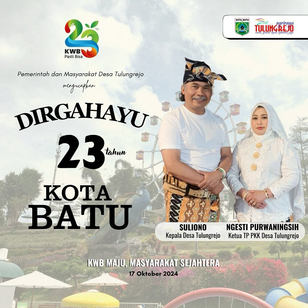 Iklan Ucapan Hari Jadi Kota Batu ke-23