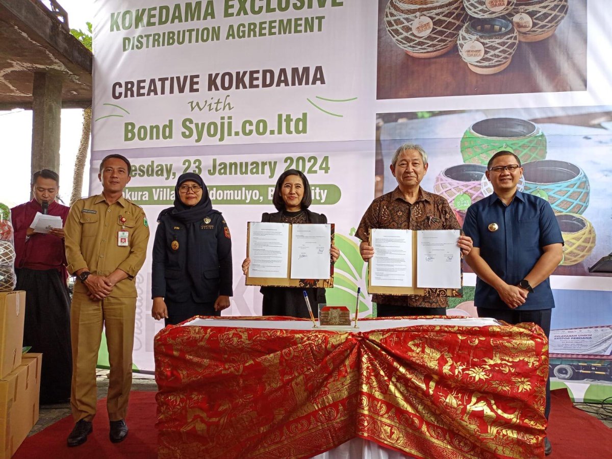 MoU Creative Kokedama dengan Bond Syoji.co.id Jepang, Pj. Wali Kota Batu Dr. Aries: Kita Dukung Kerjasama Buka Lapangan Kerja