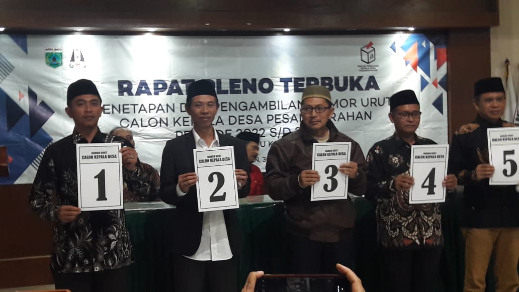 Pengambilan Nomor Urut Cakades, Imam Wahyudi: Jika Terpilih Kembali Saya Lanjutkan Program Kerja