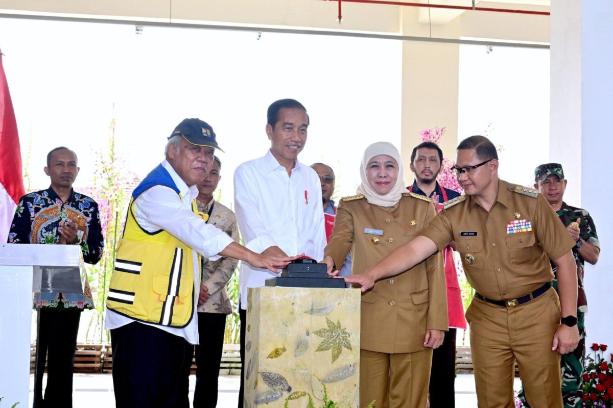 Resmikan Pasar Induk Among Tani Kota Batu, Presiden RI H. Ir. Jokowi: Megah Terbesar di Indonesia