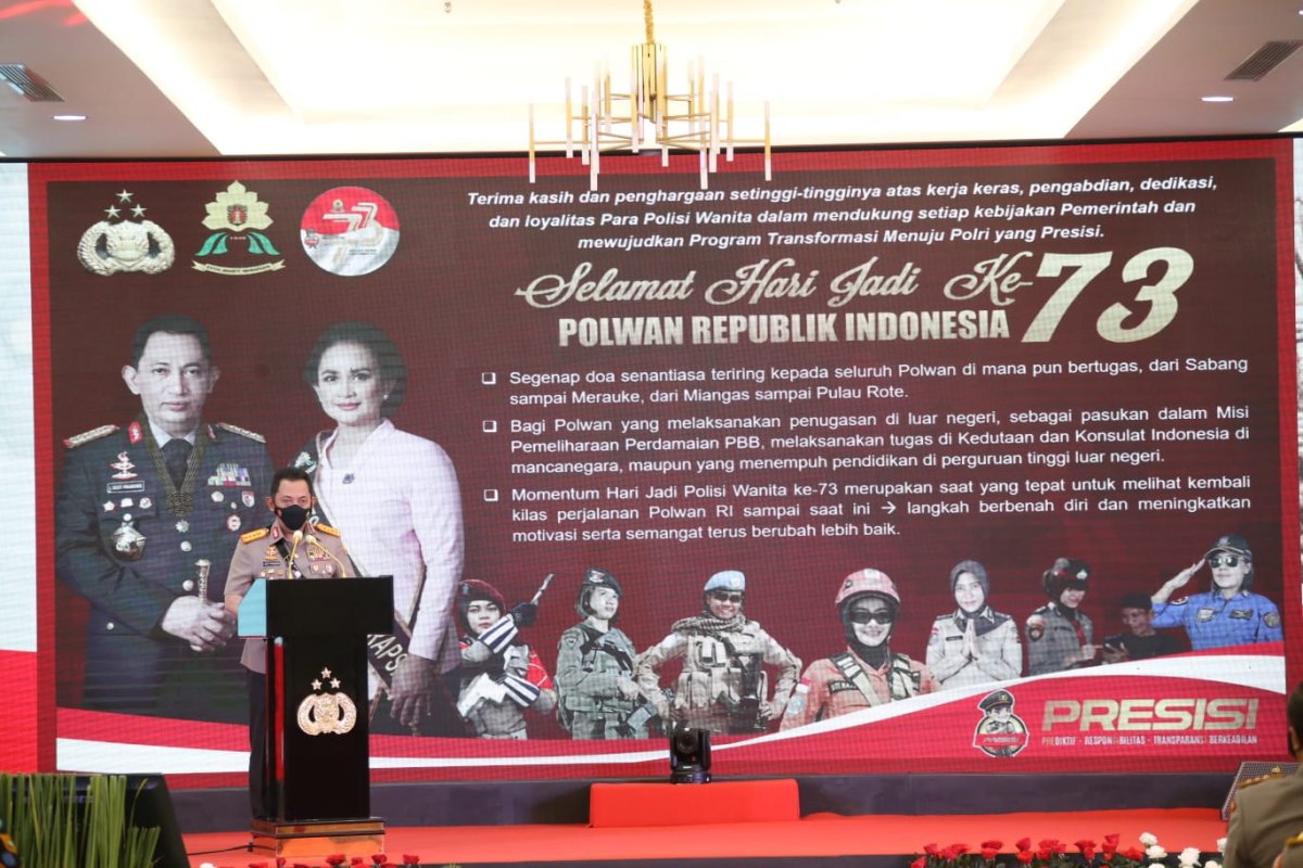 Hari Jadi ke-73 Polwan RI, Kapolri: Jadilah Srikandi Polri yang Membawa Harum Nama Institusi