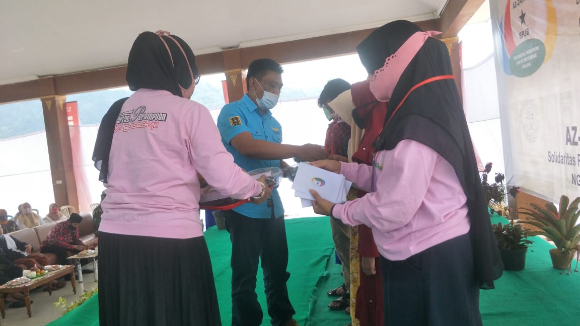 Kapolsek Ngantang Bersama SPJB, Gelar Bhaksos Santunan Anak Yatim