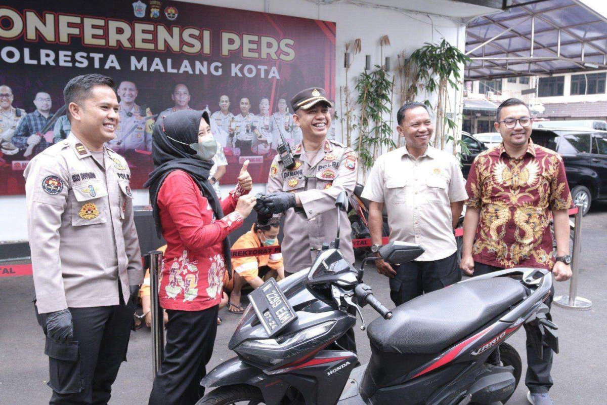 Motornya yang Dicuri Berhasil Kembali, Warga Kota Malang: Tidak Percuma Lapor Polisi, Terimakasih