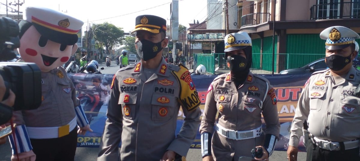 Tekan Angka Laka Lantas, Jajaran Satlantas Polres Batu Gelar Sosialisasi Ops Zebra 2022