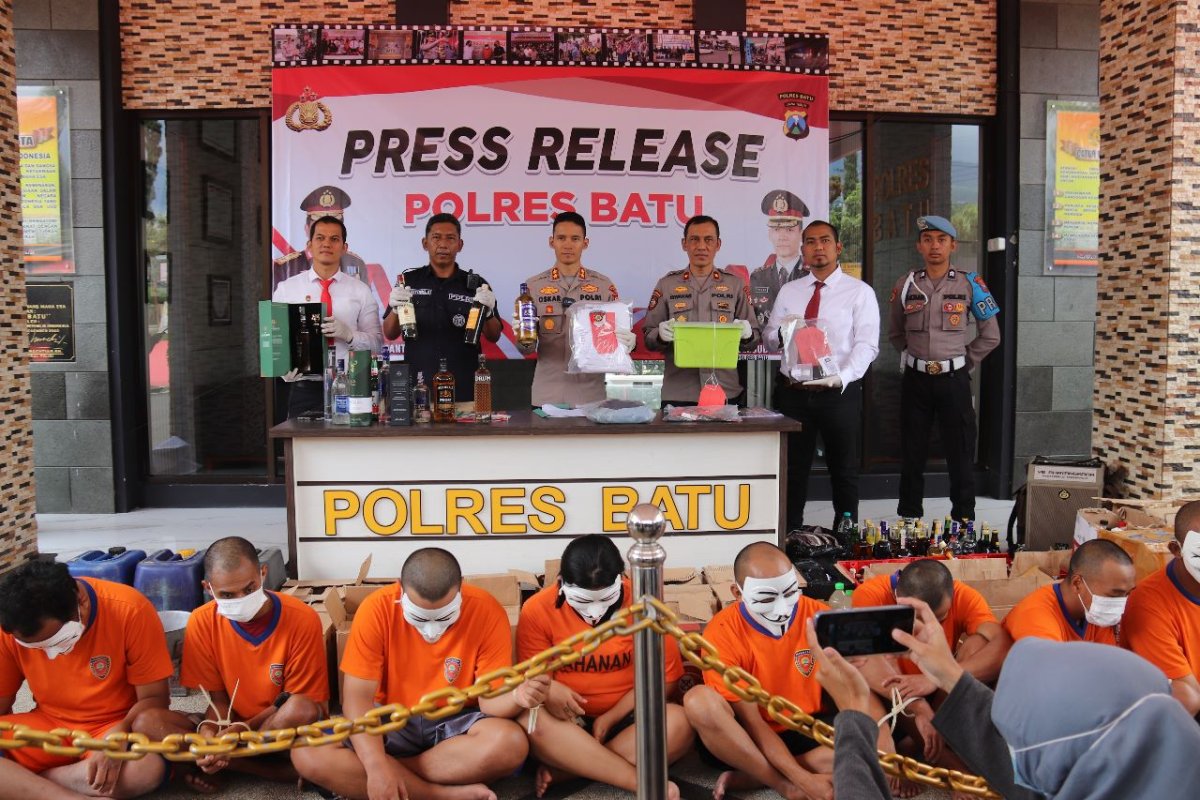 Operasi Pekat Semeru 2023, Polres Batu Berhasil Ungkap 14 Kasus