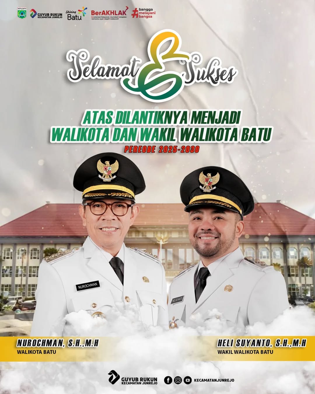 Iklan Ucapan Pelantikan Wali Kota Batu dan Wakil Wali Kota Batu
