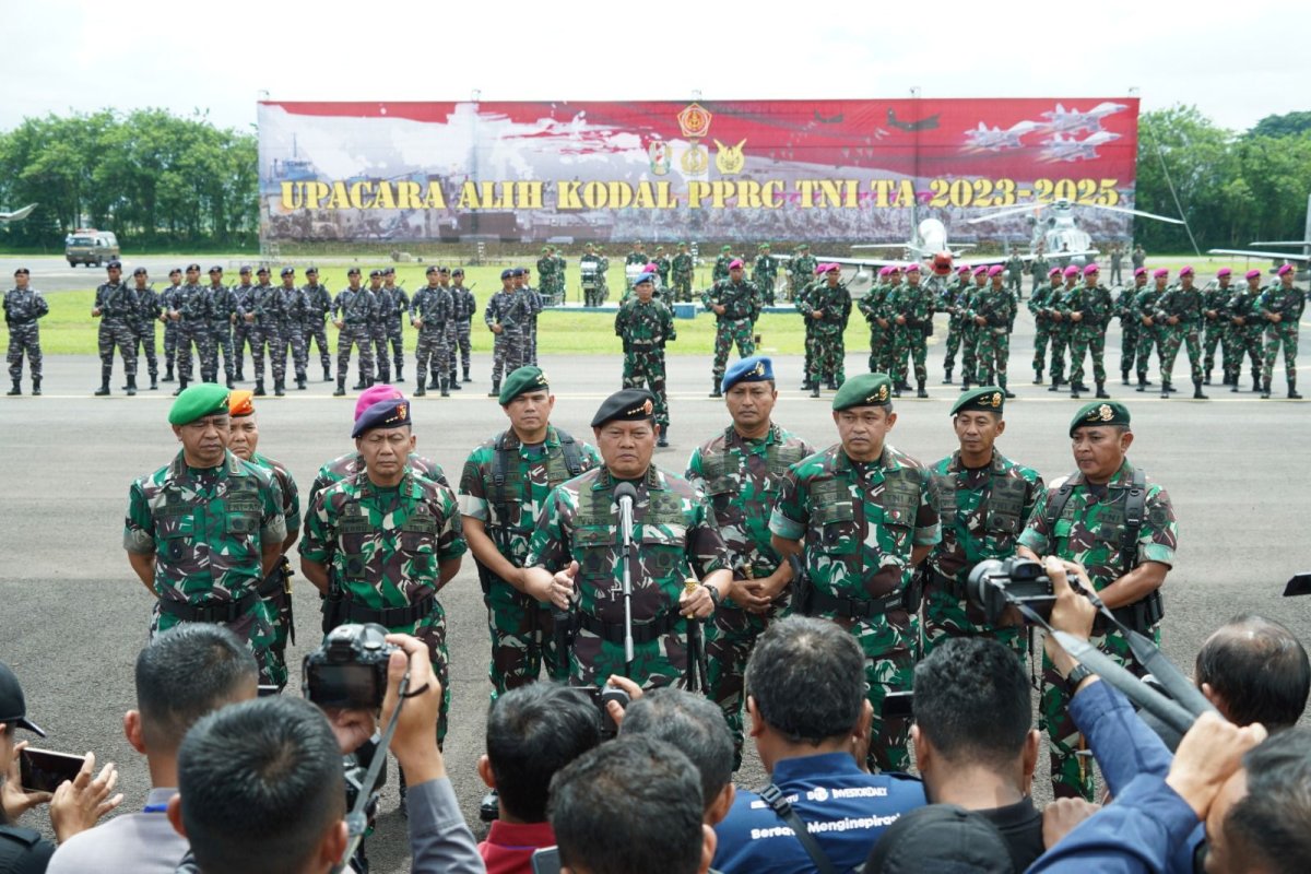 Panglima TNI Laksamana Yudo Margono, Pimpin Upacara Alih Kodal PPRC TNI Tahun 2023-2025