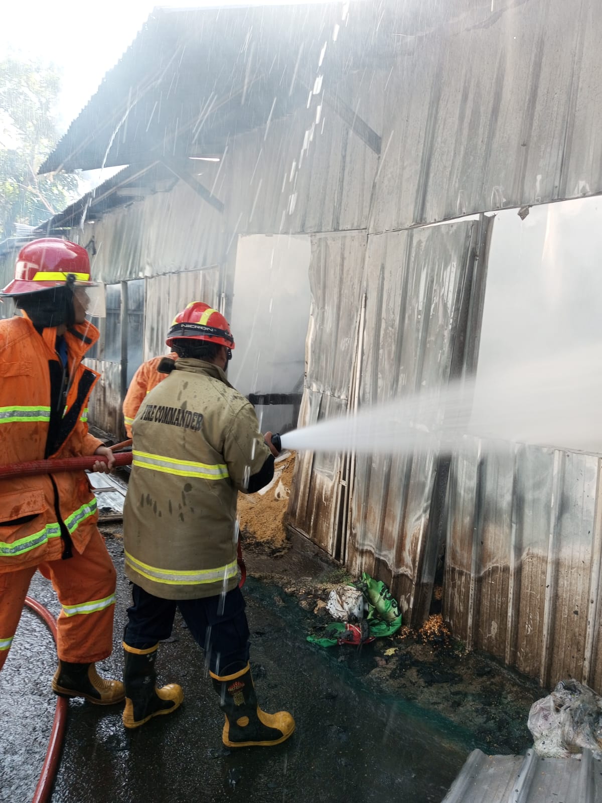 Lagi, Pasar Relokasi Batu Dilalap Jago Merah Dilaporkan Tujuh Stan Hangus Terbakar
