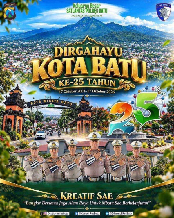 Iklan Ucapan Hari Jadi Kota Batu ke-25