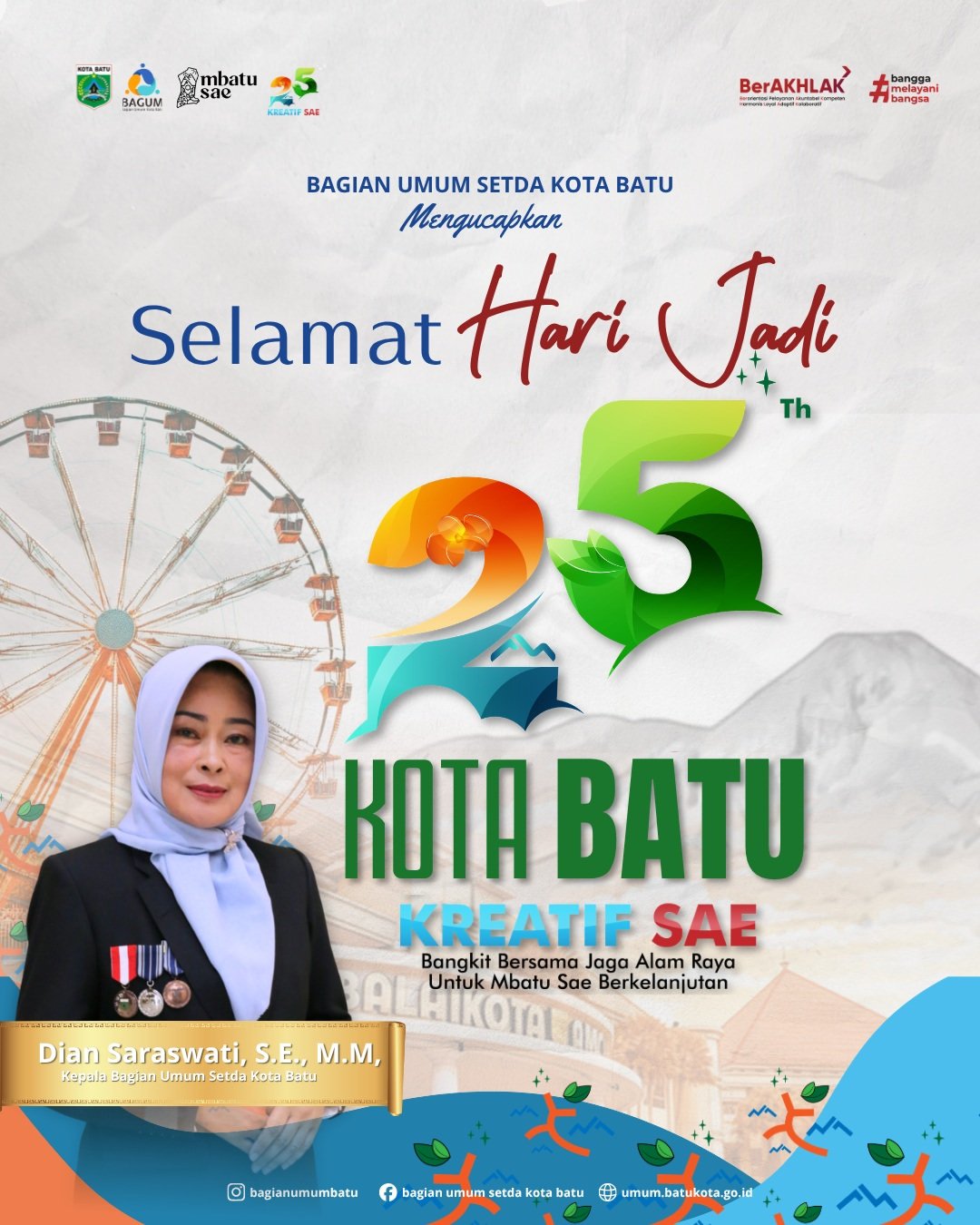 Iklan Ucapan Hari Jadi Kota Batu ke-25