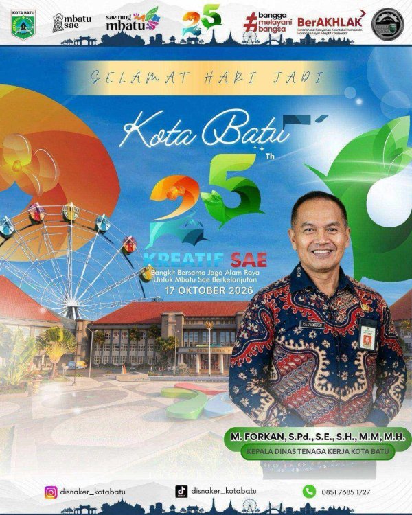 Iklan Ucapan Hari Jadi Kota Batu ke-25