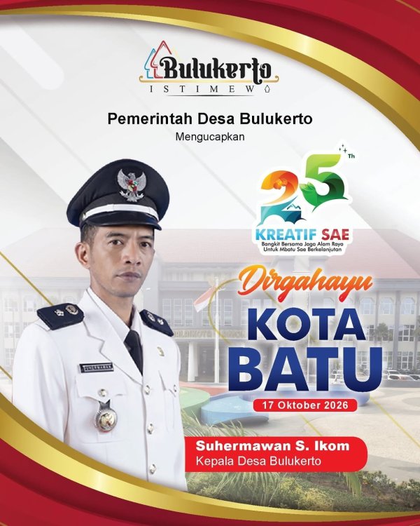 Iklan Ucapan Hari Jadi Kota Batu ke-25